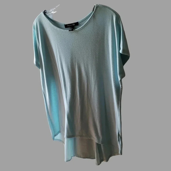 -Forever 21 women tunics aqua size small - Picture 3 of 6